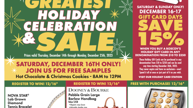 Boscov’s Brings Back Holiday Traditions with Store Events
